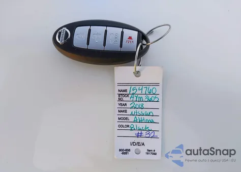 2018 Nissan Altima 2.5 Sr z USA, uszkodzony, nr VIN 1N4AL3APXJC125702